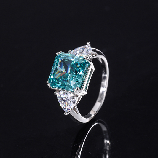 Vintage Turquoise Crystal Ring-Maryam Jewelry