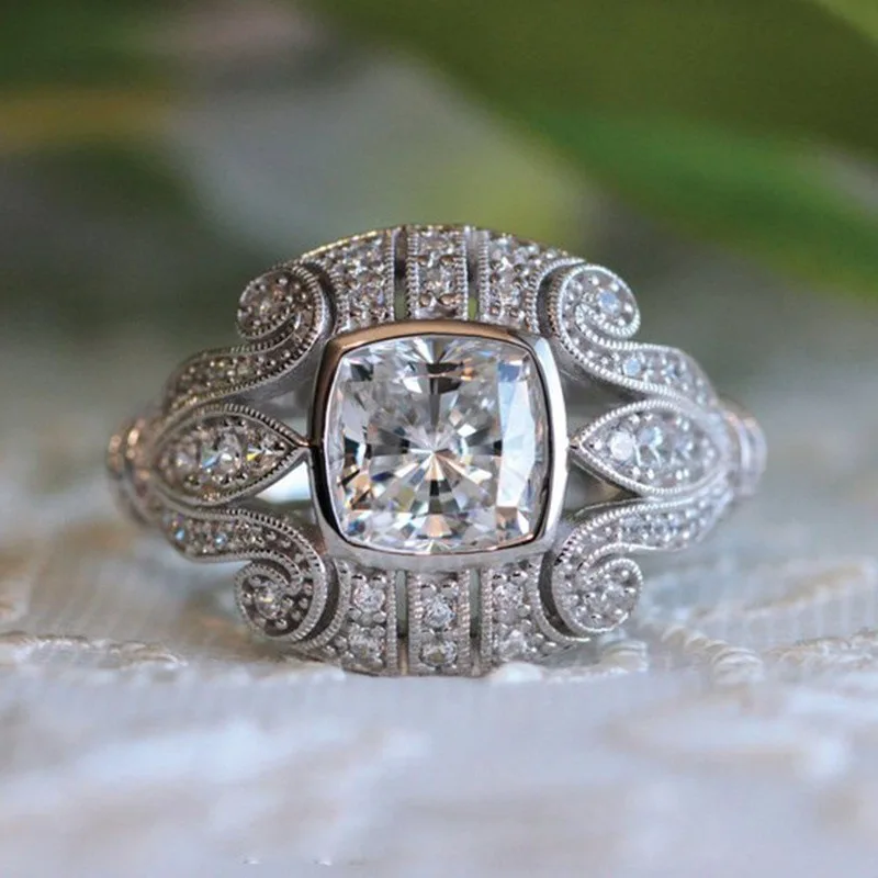Vintage Modern Bright Silver Ring-Maryam Jewelry