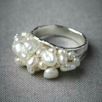Vintage Barroque Pearl Ring-Maryam Jewelry