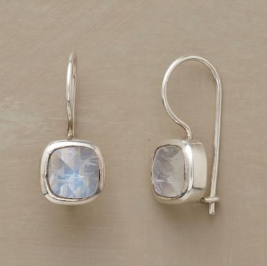 Vintage Moonstone Cubic Earrings-Maryam Jewelry