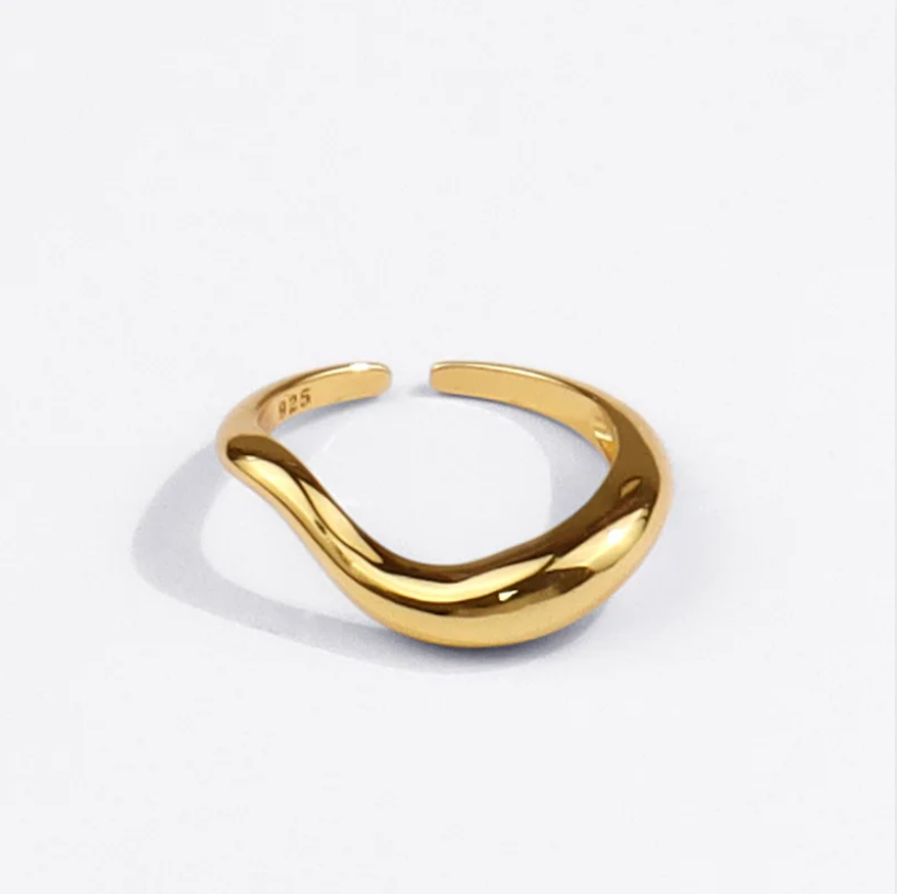 Vintage Golden Plated Ring-Maryam Jewelry