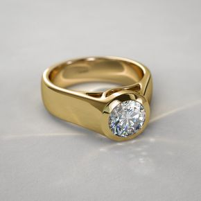 Vintage Inlaid Crystal Gold Ring-Maryam Jewelry