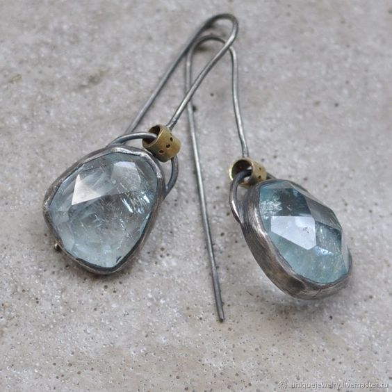 Vintage Moon Glass Earrings-Maryam Jewelry