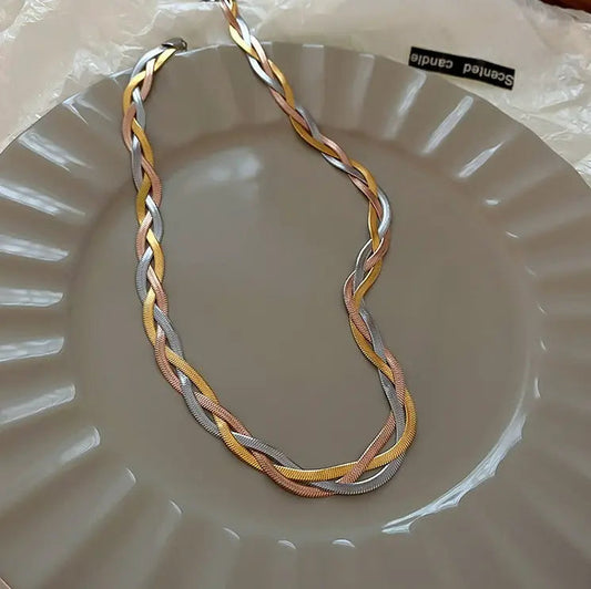 Elegant necklace made of gold and silver-Maryam Jewelry