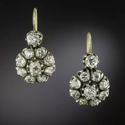 Vintage Zirconia Mandala Earrings-Maryam Jewelry