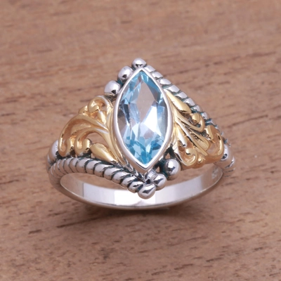 Vintage Blue Prifddinas Ring-Maryam Jewelry