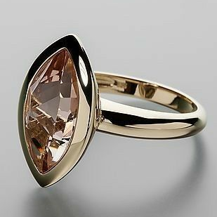 Vintage Oval Glass Golden Ring-Maryam Jewelry