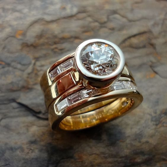 Vintage Layered Glass Ring-Maryam Jewelry