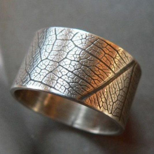 Vintage Silver Textured Ring-Maryam Jewelry