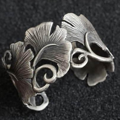 Vintage Silver Open Petal Ring-Maryam Jewelry