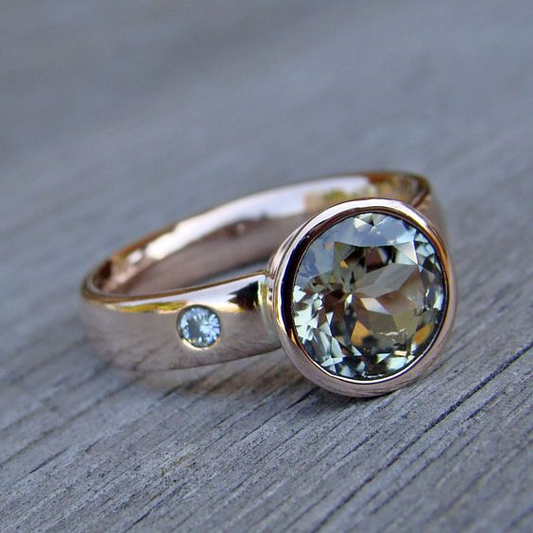 Vintage Sky Glass Ring-Maryam Jewelry