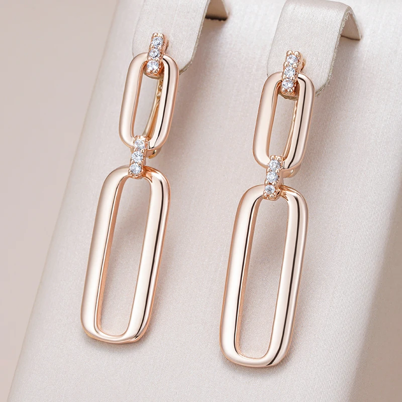 Gold Hollow Dangling Earrings-Maryam Jewelry