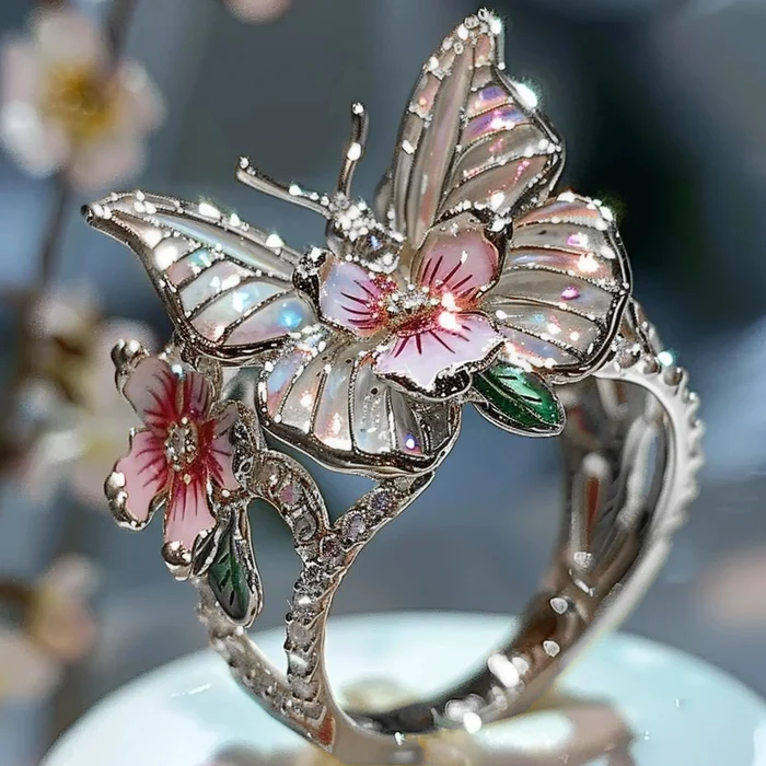 Vintage Golden Canifis Floral Ring-Maryam Jewelry