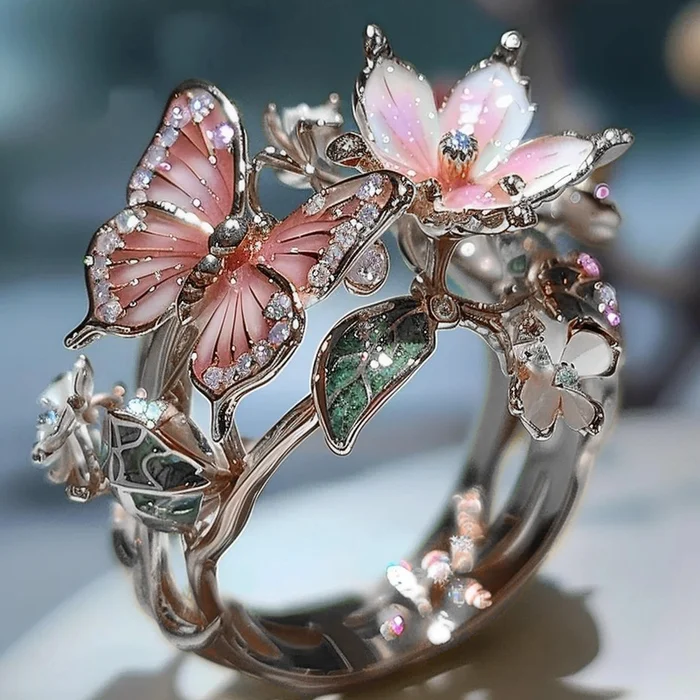Vintage Golden Prifddinas Floral Ring-Maryam Jewelry
