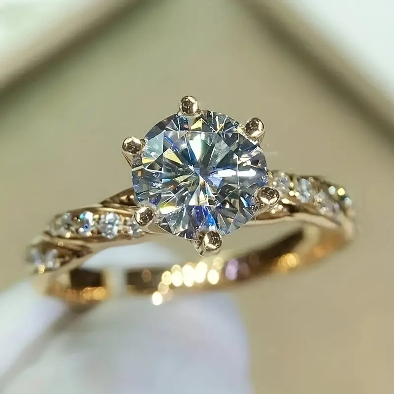 Vintage Inlaid Zirconia Bright Ring-Maryam Jewelry