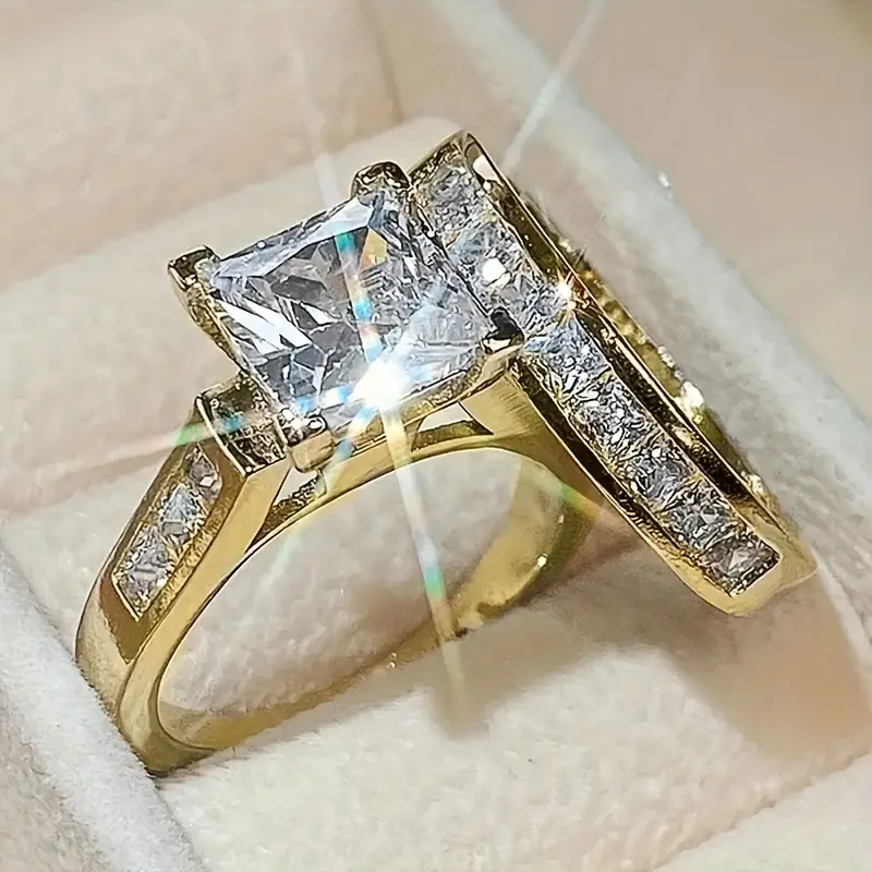 Vintage Gold Zirconia Ring Pack-Maryam Jewelry