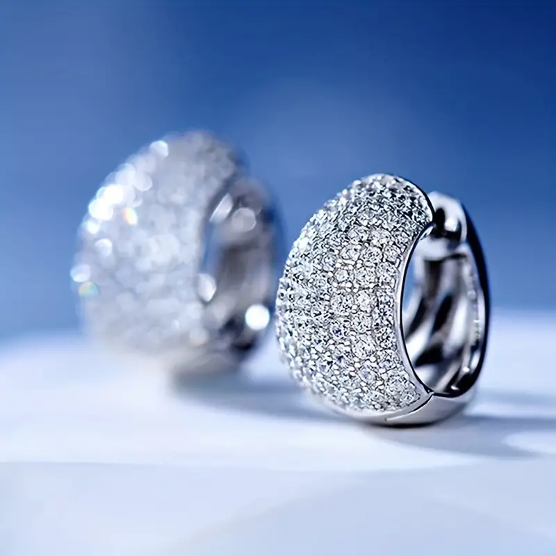 Vintage Bright Silver Basket Earrings-Maryam Jewelry