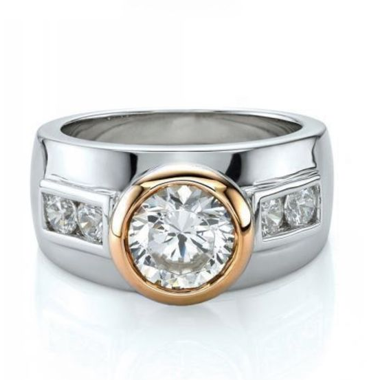 Vintage Silver Zirconia Bright Ring-Maryam Jewelry