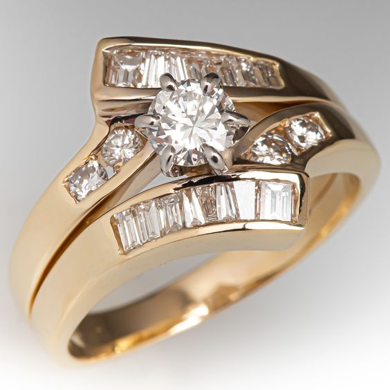 Vintage Bright Gold Elegant Ring-Maryam Jewelry