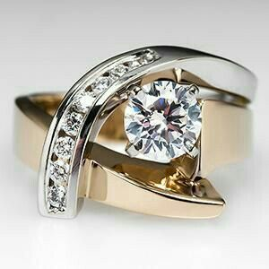 Vintage Gold & Silver Chrono RIng-Maryam Jewelry