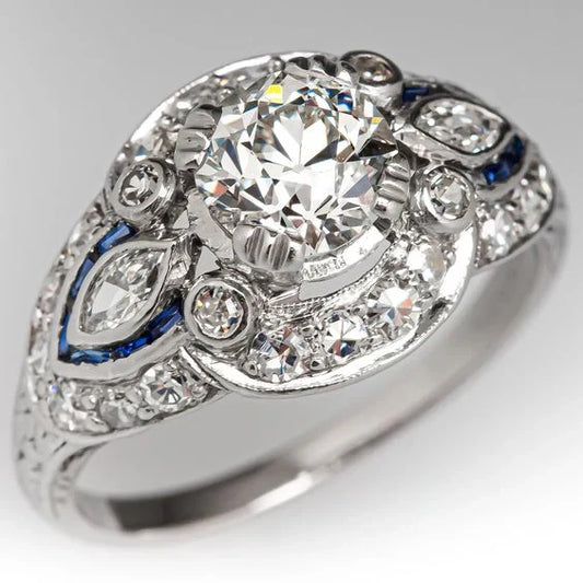 Vintage Silver Bright Ring-Maryam Jewelry