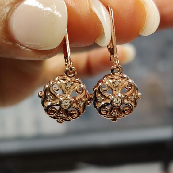 Vintage Hollow Rounded Mandala Earrings-Maryam Jewelry