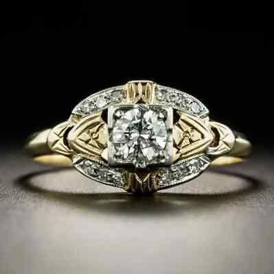 Vintage Crystalline Gold Ring-Maryam Jewelry