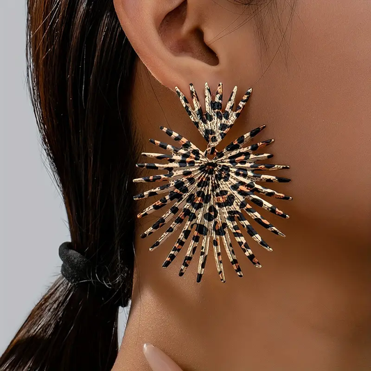Vintage Spiny Earrings-Maryam Jewelry