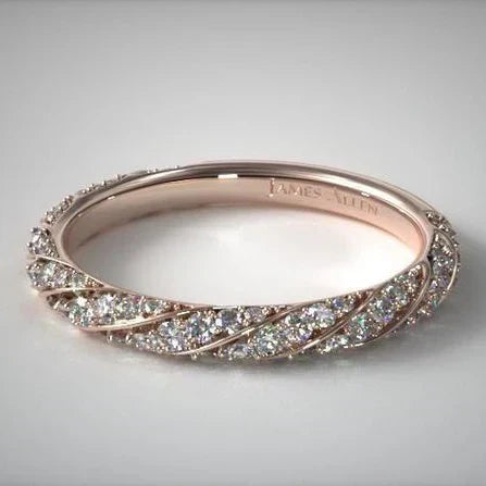 Vintage Rose & Zirconia Ring-Maryam Jewelry