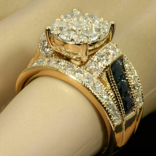 Vintage Crystal Bright Ring-Maryam Jewelry