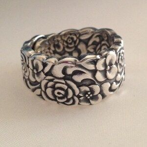 Vintage Silver Flower Ring-Maryam Jewelry