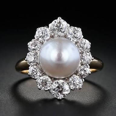 Vintage Mandala Pearl Ring-Maryam Jewelry