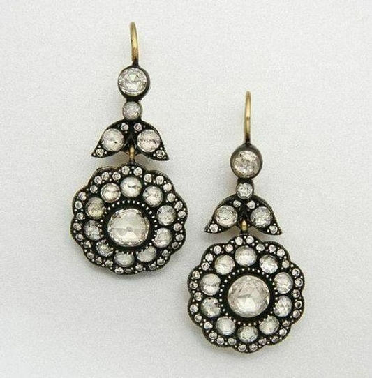 Vintage Dangling Mandala Earrings-Maryam Jewelry