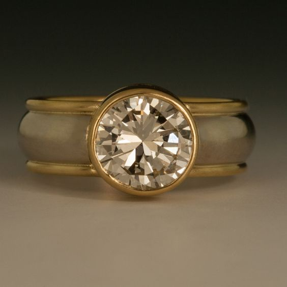 Vintage Inlaid Rounded Bright Stone Ring-Maryam Jewelry