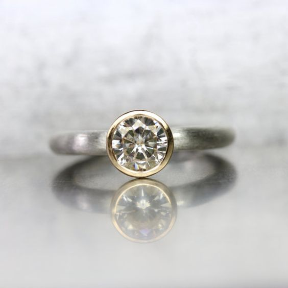 Vintage Glass Bright Silvered Ring-Maryam Jewelry