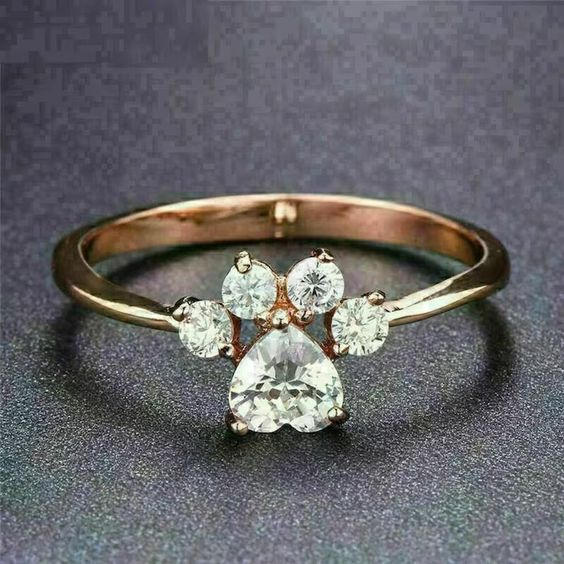 Vintage Zirconia Paw Ring-Maryam Jewelry