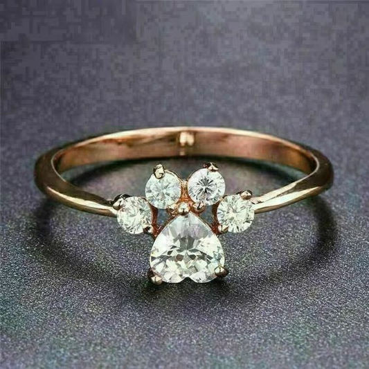 Vintage Zirconia Paw Ring-Maryam Jewelry