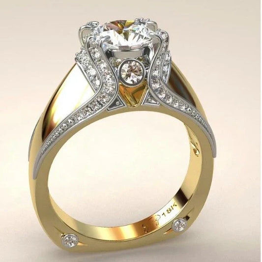 Vintage Bright Golden Ring-Maryam Jewelry