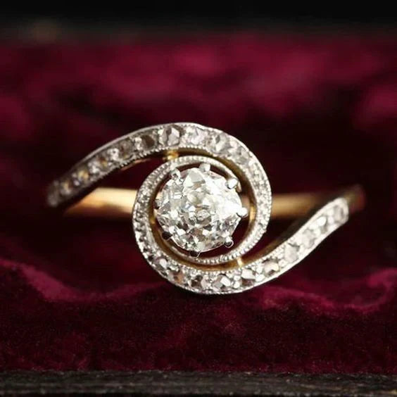 Vintage Wavy Bright Ring-Maryam Jewelry