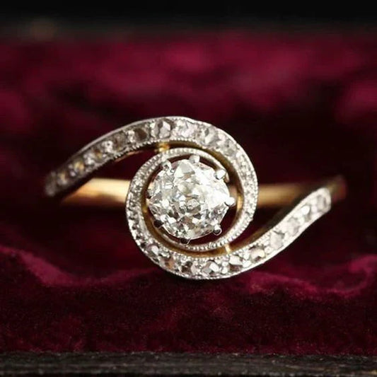 Vintage Wavy Bright Ring-Maryam Jewelry