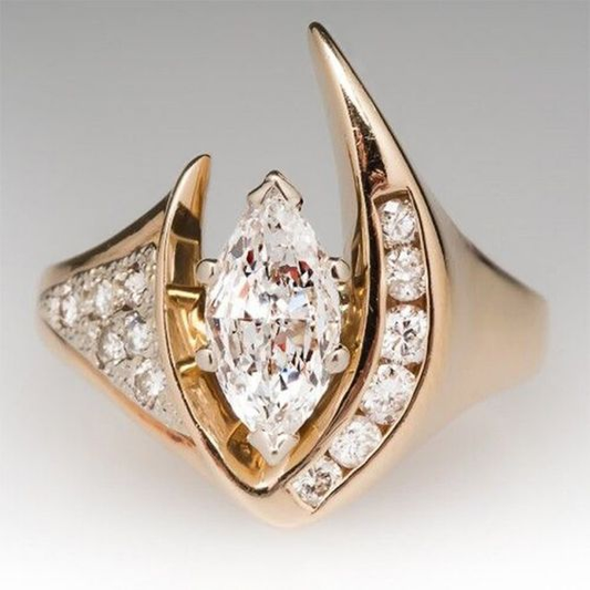 Vintage Point Bright Ring-Maryam Jewelry