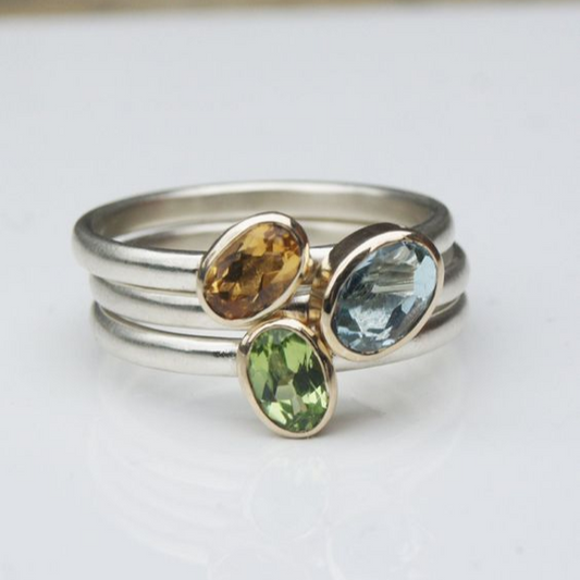 Vintage Nature Crystals Layered Ring-Maryam Jewelry