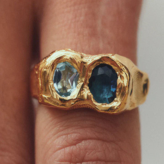 Vintage Forged Golden Ring-Maryam Jewelry