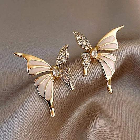 Vintage Winged Butterfly Earrings-Maryam Jewelry