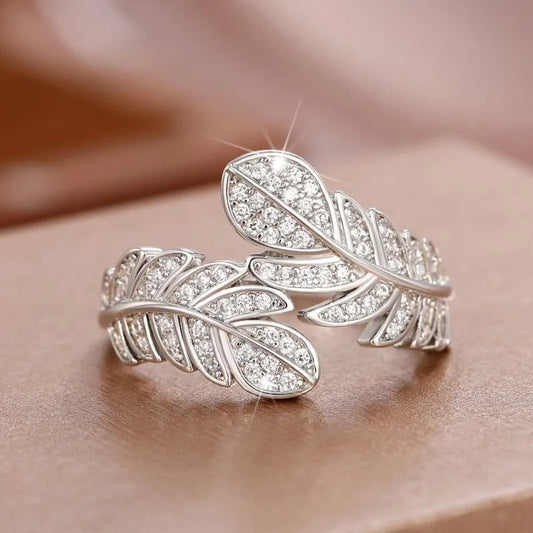 Vintage Silver Nature-Inspired Ring-Maryam Jewelry