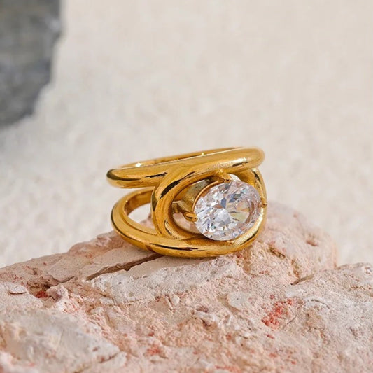 Vintage Luxe Gemstone Ring-Maryam Jewelry