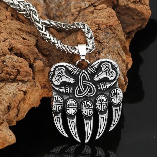 Vintage Viking Bear Claw Necklace-Maryam Jewelry