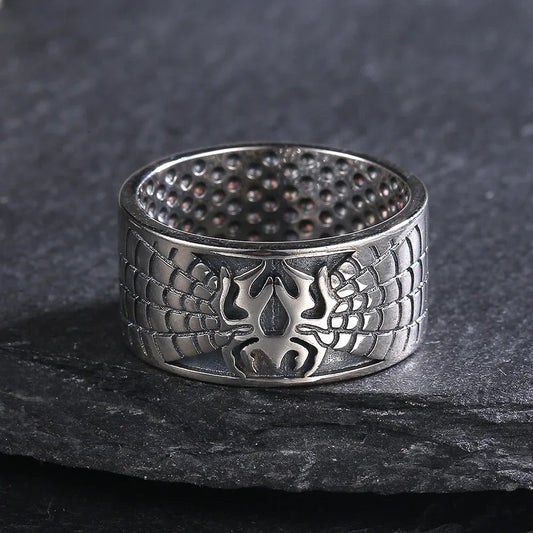 Vintage Engraved Spider Ring-Maryam Jewelry