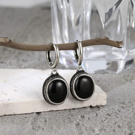 Vintage Midnight Charm Earrings-Maryam Jewelry